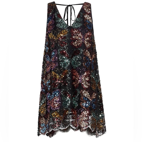 Free People Fly Me Away Sequin Mini Dress - Taylor Swift Eras Tour Outfit Idea! - Picture 3 of 7